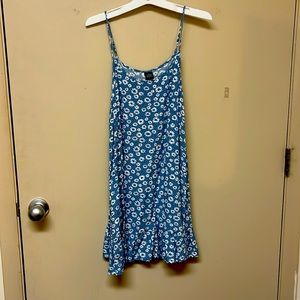 Wild fable blue and white flower dress